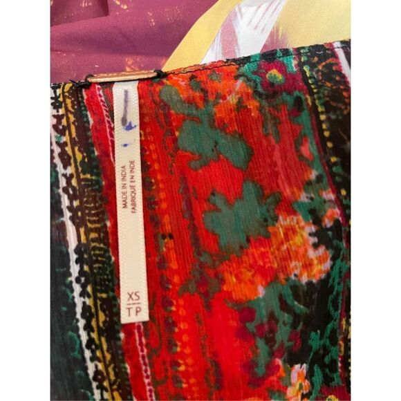 New Free People Magic Hour Wrap Top in Black Combo Size XS.. - Picture 9 of 9